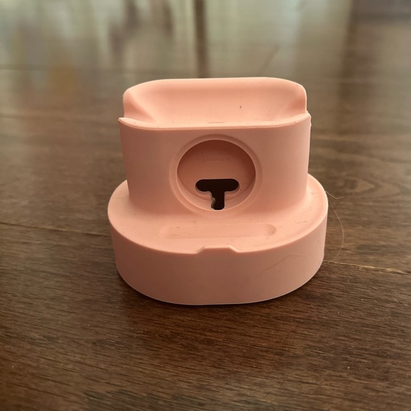 Apple Watch iwatch & phone charger Light Pink Silicone Docking Station Stand - Picture 2 of 5